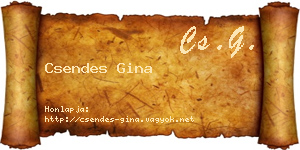 Csendes Gina névjegykártya